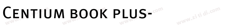 Centium book plus字体转换